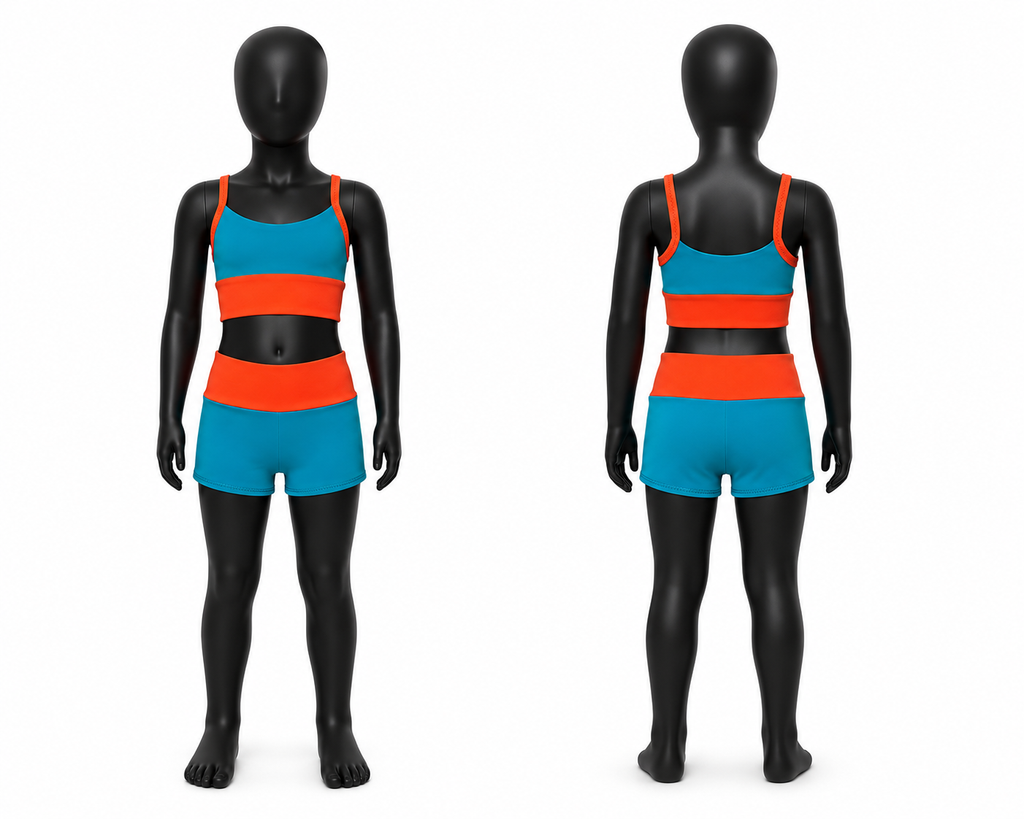 Spaghetti Strap Crop Top & Shorts Set